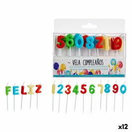 Set de Velas Cumpleaños Multicolor (12 Unidades)