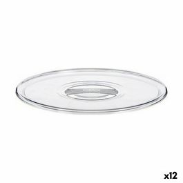 Tapa Stefanplast Tosca Transparente Plástico 23,5 x 2 x 23,5 cm (12 Unidades)