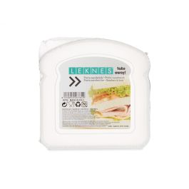 Fiambrera para Sandwich Transparente Plástico 12 x 4 x 12 cm (24 Unidades)