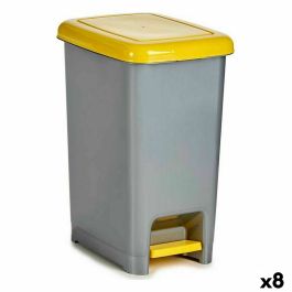 Cubo de Basura para Reciclaje Con pedal Amarillo Plástico (8 Unidades) Precio: 109.95000049. SKU: B1384H24EH