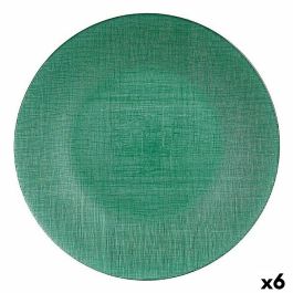 Plato Llano Verde Vidrio 32,5 x 2,5 x 32,5 cm (6 Unidades) Precio: 29.94999986. SKU: B165ATDP57