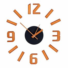 Reloj de Pared Adhesivo Bronce ABS Ø 35 cm (12 Unidades)