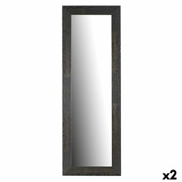 Espejo de pared Marrón Madera Vidrio 1,5 x 154,5 x 52,5 cm (2 Unidades)