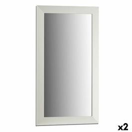 Espejo de pared Blanco Madera Vidrio 64,3 x 84,5 x 1,5 cm (2 Unidades) Precio: 78.95000014. SKU: B16Z69DAF5