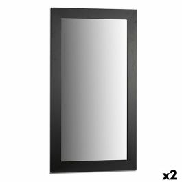 Espejo de pared Negro Madera Vidrio 64,5 x 84,5 x 1,5 cm (2 Unidades) Precio: 78.95000014. SKU: B1H3458RZE
