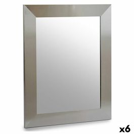 Espejo de pared Plateado Madera Cristal 39 x 1,5 x 49 cm (6 Unidades)