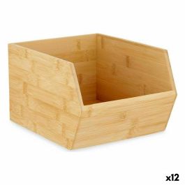 Caja Organizadora Apilable Marrón Bambú 20,1 x 15,1 x 25 cm (12 Unidades) Precio: 88.95000037. SKU: B1EMQPYFBX