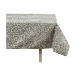 Mantel Jacquard Antimanchas Abstracto 140 x 180 cm Gris (8 Unidades)