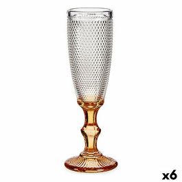 Copa de champán Puntos Ambar Vidrio 180 ml (6 Unidades)