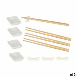 Set de Sushi Blanco Cerámica (12 Piezas) (12 Unidades)
