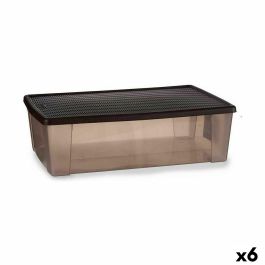 Caja de Almacenaje con Tapa Stefanplast Elegance Marrón Plástico 30 L 38,5 x 17 x 59,5 cm (6 Unidades) Precio: 73.50000042. SKU: B14M7D272P