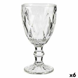Copa de vino Diamante Transparente Vidrio 330 ml (6 Unidades) Precio: 18.94999997. SKU: B16NTEETHH