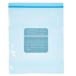 Set de Bolsas Reutilizables para Alimentos ziplock 25 x 30 cm Azul Polietileno 3 L (20 Unidades)