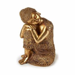 Figura Decorativa Buda Sentado Dorado 20 x 30 x 20 cm (4 Unidades)