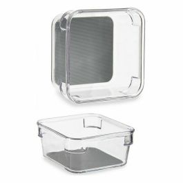 Organizador de Cajones Plástico reciclado Gris 9,3 x 4,5 x 9,3 cm (24 Unidades)