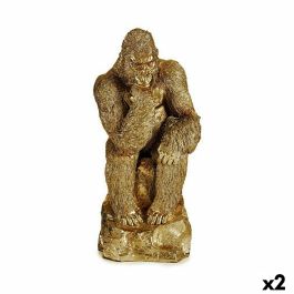 Figura Decorativa Gorila Dorado 20,5 x 47 x 23,5 cm (2 Unidades) Precio: 54.79000032. SKU: B1ATZCMC22