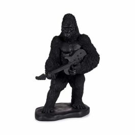 Figura Decorativa Gorila Guitarra Negro 17,5 x 38 x 27 cm (3 Unidades)