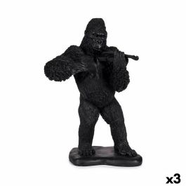 Figura Decorativa Gorila Violín Negro 17 x 41 x 30 cm (3 Unidades) Precio: 58.98999986. SKU: B17SBC3V6L