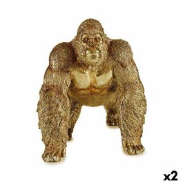 Figura Decorativa Gorila Dorado 20 x 27,5 x 34 cm (2 Unidades) Precio: 43.49999973. SKU: B1BP7K3WVP