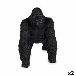 Figura Decorativa Gorila Negro 20 x 27 x 34 cm (2 Unidades) Precio: 43.49999973. SKU: B12FVPDHFA