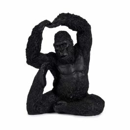 Figura Decorativa Yoga Gorila Negro 15,2 x 31,5 x 26,5 cm (3 Unidades)