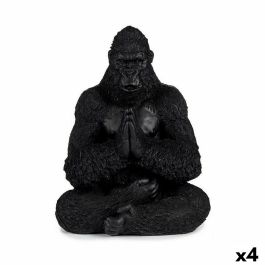 Figura Decorativa Gorila Yoga Negro 16 x 28 x 22 cm (4 Unidades) Precio: 49.95000032. SKU: B1DP6G6FZ6