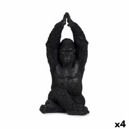 Figura Decorativa Gorila Yoga Negro 18 x 36,5 x 19,5 cm (4 Unidades) Precio: 49.95000032. SKU: B15EADKYRH