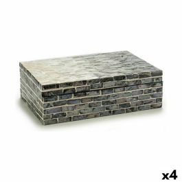 Caja Decorativa Gris Nácar Aglomerado 15,2 x 7,2 x 25 cm (4 Unidades) Precio: 41.94999941. SKU: B1ESN4EDWC