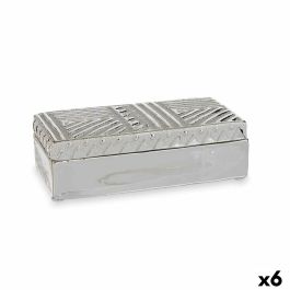 Caja-Joyero Plateado Cerámica 10,2 x 6,3 x 20,5 cm (6 Unidades) Precio: 36.9499999. SKU: B1BXKNCPDW