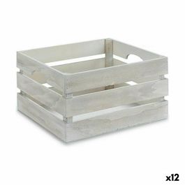 Caja Decorativa Blanco Madera 36 x 18 x 26 cm (12 Unidades)
