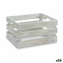 Caja Decorativa Blanco Madera de álamo 26,2 x 13,2 x 15,8 cm (24 Unidades) Caja Decorativa Blanco Madera de álamo 26,2 x 13,2 x 15,8 cm (24 Unidades)