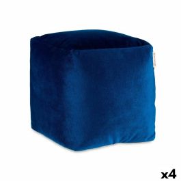 Puff Terciopelo Azul 30 x 30 x 30 cm (4 Unidades) Precio: 44.79000009. SKU: B19JYP4KQT