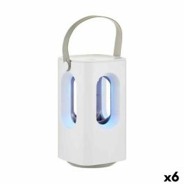 Lámpara Antimosquitos Recargable con LED 2 en 1 Blanco ABS (6 Unidades)