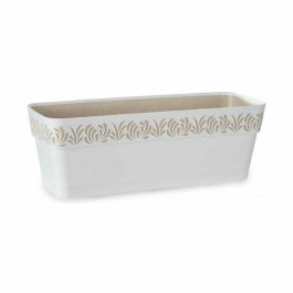 Jardinera Autorriego Stefanplast Gaia Blanco Plástico 49,5 x 17 x 19 cm (12 Unidades)