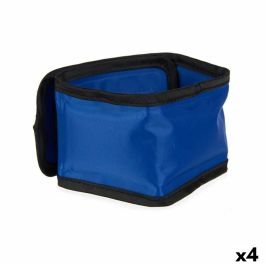 Collar para Perro Azul Negro PVC Gel 6,5 x 1 x 45 cm Refrigerante (4 Unidades)