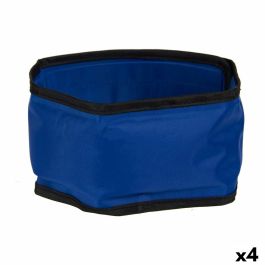 Collar para Perro Azul Negro PVC Gel 8 x 1 x 66 cm Refrigerante (4 Unidades)