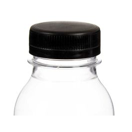 Botella Negro Transparente Plástico 250 ml 6 x 13,5 x 6 cm (24 Unidades)