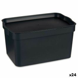Caja de Almacenaje con Tapa Antracita Plástico 2,3 L 13,5 x 11 x 20 cm (24 Unidades) Precio: 43.94999994. SKU: B1J9WMWTX4