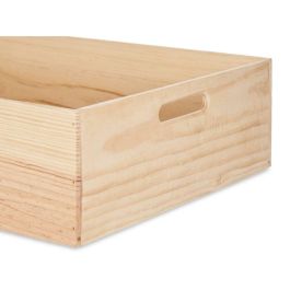 Caja Decorativa Madera de pino 40 x 14 x 60 cm (4 Unidades)