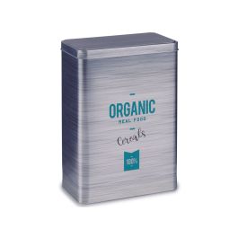 Dispensador para Cereales Organic Gris Hojalata 12 x 24,7 x 17,6 cm (12 Unidades)