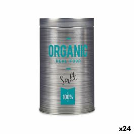 Bote Organic Sal Gris Hojalata 10,4 x 18,2 x 10,4 cm (24 Unidades)