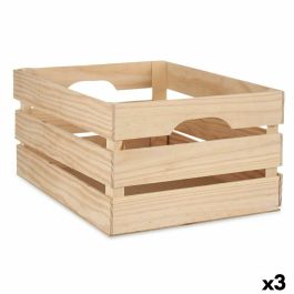 Caja Decorativa Madera de pino 31 x 20,2 x 41 cm (3 Unidades)