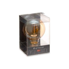 Bombilla LED E27 Vintage Transparente 4 W 8 x 12 x 8 cm (12 Unidades)