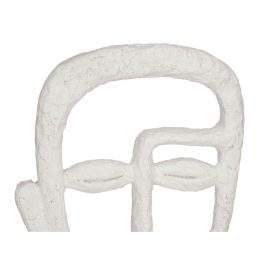Figura Decorativa Cara Blanco 19,5 x 38 x 10,5 cm (4 Unidades)