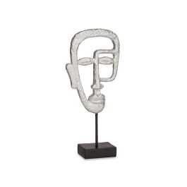 Figura Decorativa Cara Plateado 19,5 x 38 x 10,5 cm (4 Unidades)