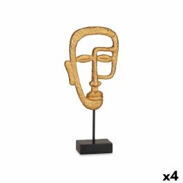Figura Decorativa Cara Dorado 19,5 x 38 x 10,5 cm (4 Unidades) Precio: 46.95000013. SKU: B1BTEC8SB3