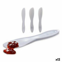 Set de Cuchillos 18 x 3,5 x 1 cm Blanco Plástico (12 Unidades) Precio: 7.95000008. SKU: B15JELZ25H