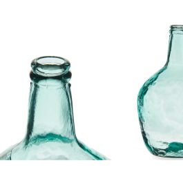 Botella Carafe Decoración Transparente 22 x 37,5 x 22 cm (2 Unidades)