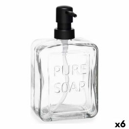 Dispensador de Jabón Pure Soap Cristal Transparente Plástico 570 ml (6 Unidades)