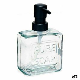 Dispensador de Jabón Pure Soap 250 ml Cristal Transparente Plástico (12 Unidades)